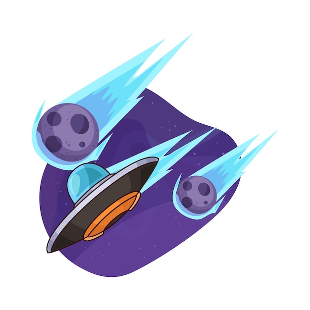 Vector ufo illustration