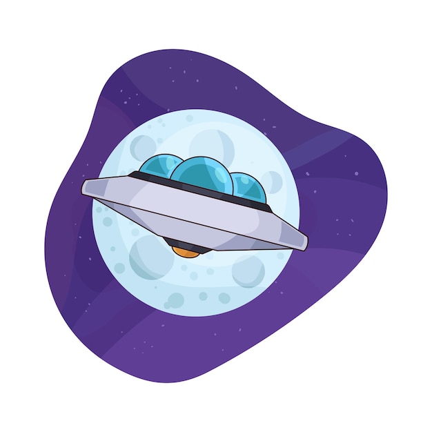 Vector ufo illustration