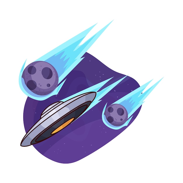 Vector ufo illustration