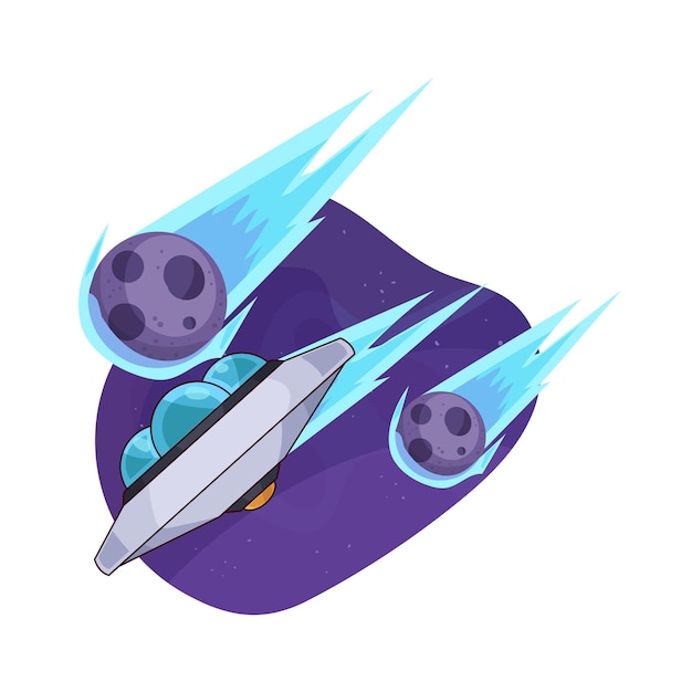 Vector ufo illustration