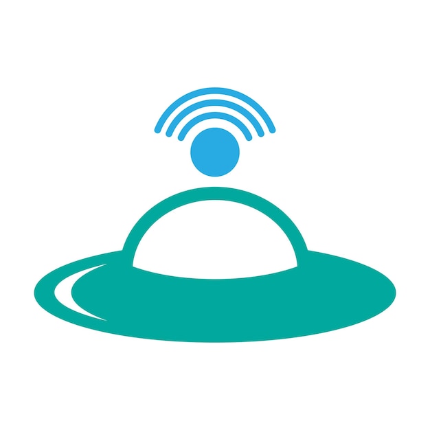 Ufo logo icon design illustration