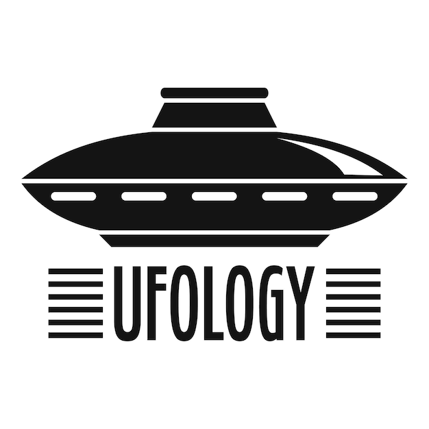 Ufology ship logo Simple illustration of ufology ship vector logo for web design isolated on white background