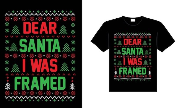 Ugly Christmas Sweater Typography Vintages Christmas T-shirt design Christmas Merchandise Vector Art