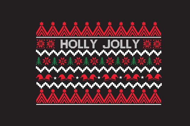 Vector ugly sweater design svg