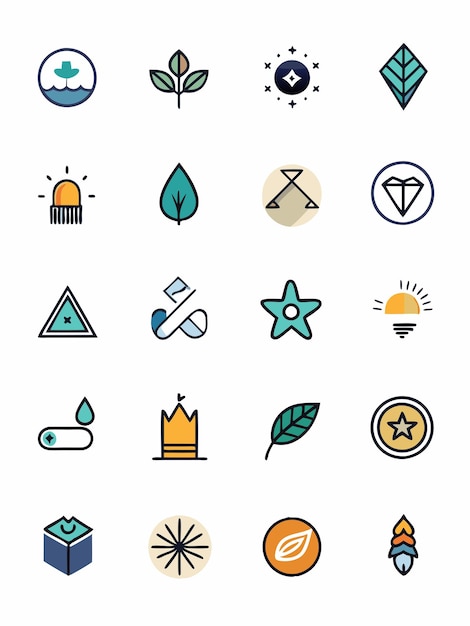 UI Icons vector graphics illustration EPS source file format lossless scaling icon design