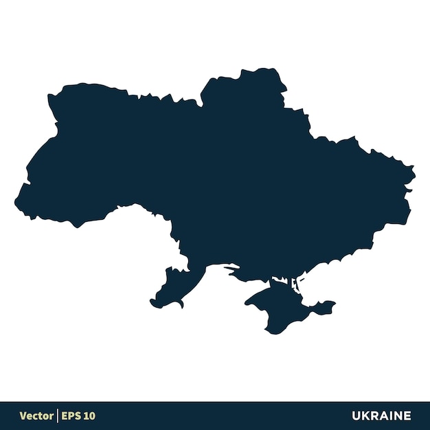 Ukraine Europe Countries Map Vector Icon Template Illustration Design Vector EPS 10