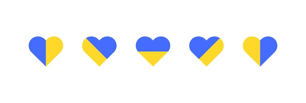 Ukraine flag Flag of Ukraine National symbol Heart shape