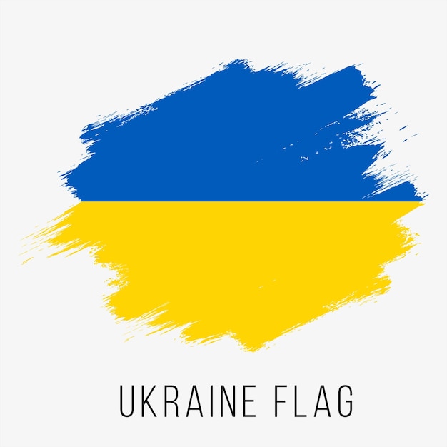 Ukraine Vector Flag. Ukraine Flag for Independence Day. Grunge Ukraine Flag. Ukraine Flag