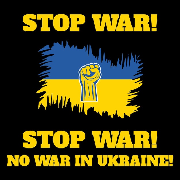 UkraineRussia conflict Stop War I stand with Ukraine