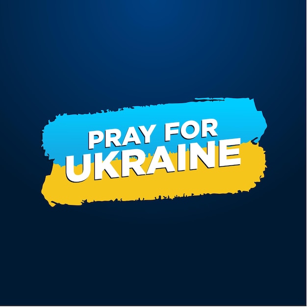 Ukrainian flag stop the war in ukraine vector Premium Vector