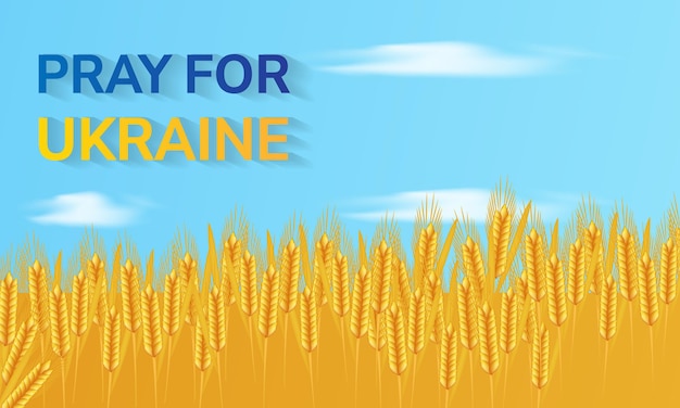 Ukrainian flag Stop the war in Ukraine Vector