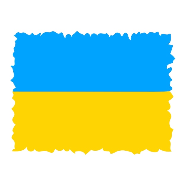 Ukrainian flag with brush texture National Ukraine flag wallpaper