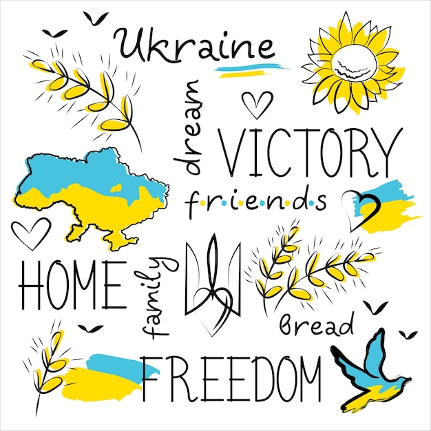 Ukrainian symbolism traditions nationality victory friends family homeland pattern