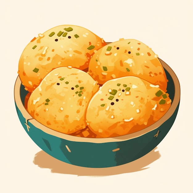 Vector ukrainian varenyky and filled dumplings