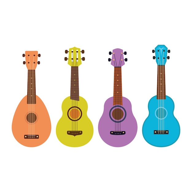 Ukulele illustration vector