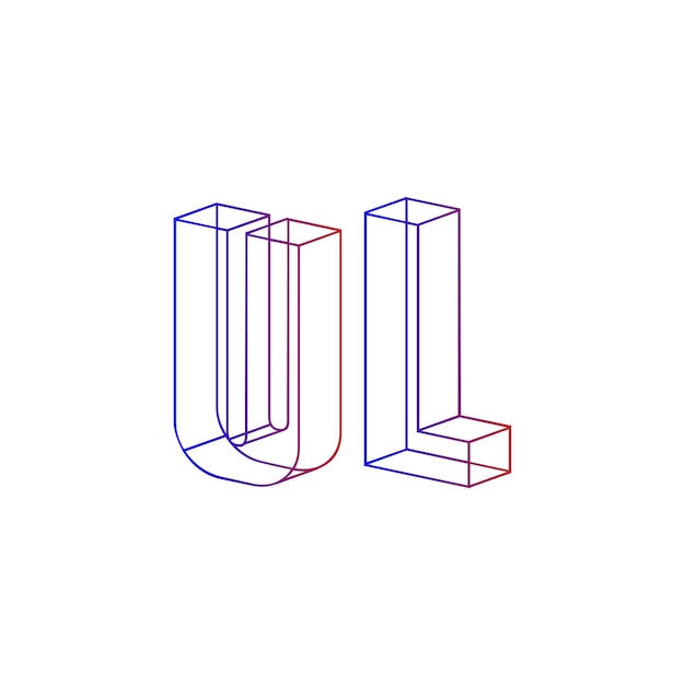 ul alphabet text effect