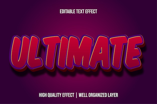 Ultimate Editable Text Effect Style