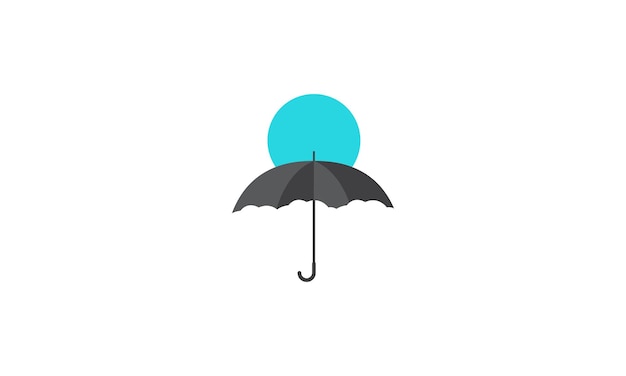 Umbrella abstract style modern logo vector symbol icon design graphic illustration