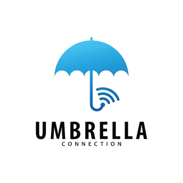 Umbrella Connection logo design template