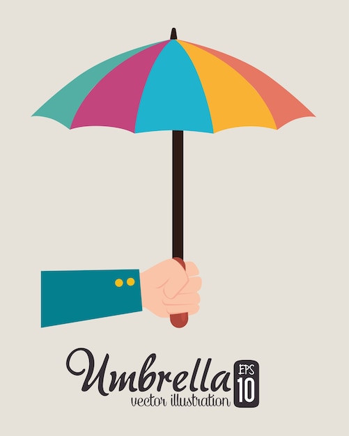 Umbrella design, vector illustration.