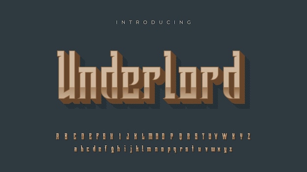 Underlord A New Futuristic Font