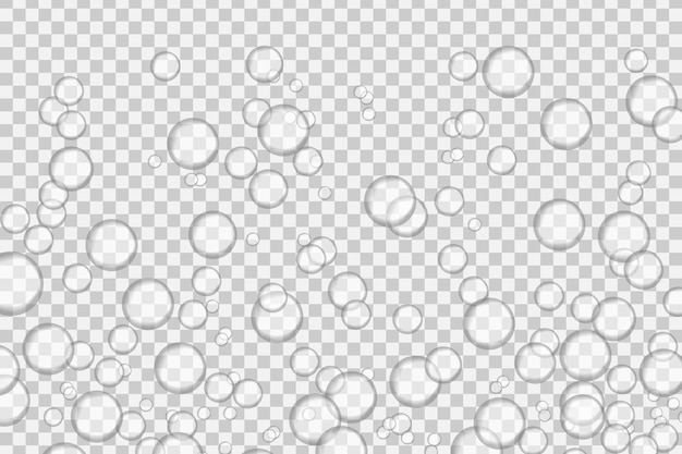 Underwater air bubbles isolated