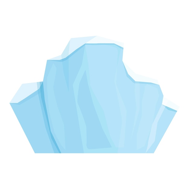 Underwater glacier icon cartoon vector Ice berg Freeze pole