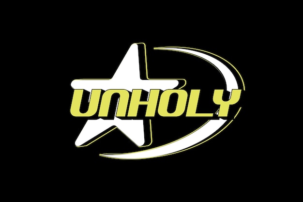 Unhly logo with a star in the middle