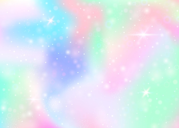 Unicorn background with rainbow mesh