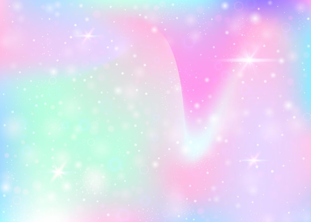 Unicorn background with rainbow mesh