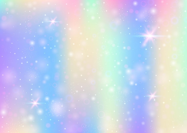 Unicorn background with rainbow mesh