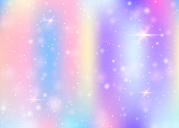 Unicorn background with rainbow mesh