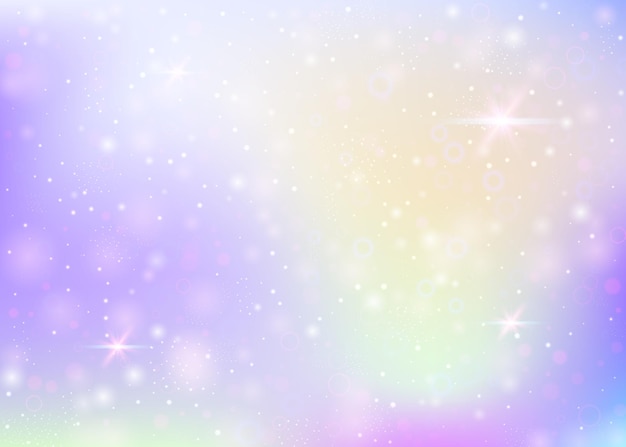 Unicorn background with rainbow mesh