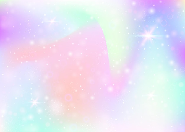 Unicorn background with rainbow mesh