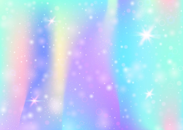 Unicorn background with rainbow mesh