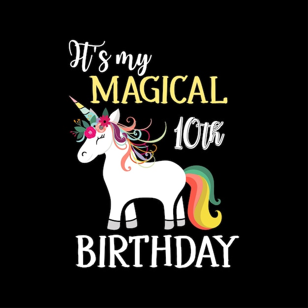 Unicorn colorful Tshirt Design