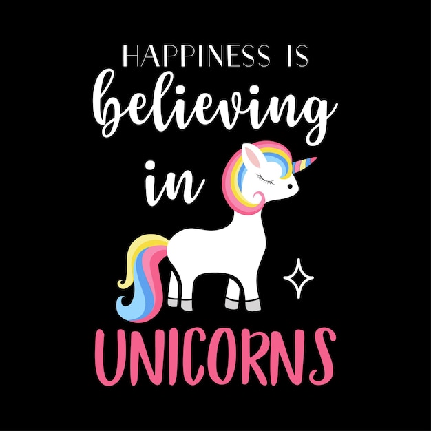 Unicorn colorful Tshirt Design