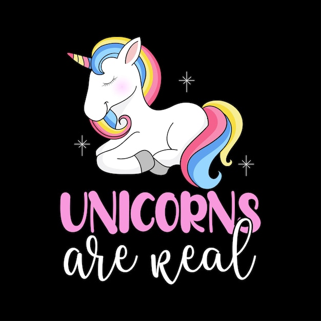 Unicorn colorful Tshirt Design