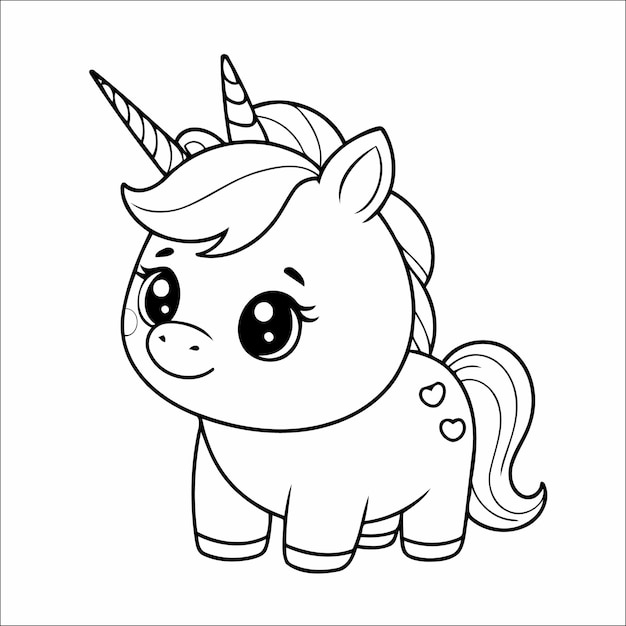 Unicorn Coloring Book Drawing For Kids