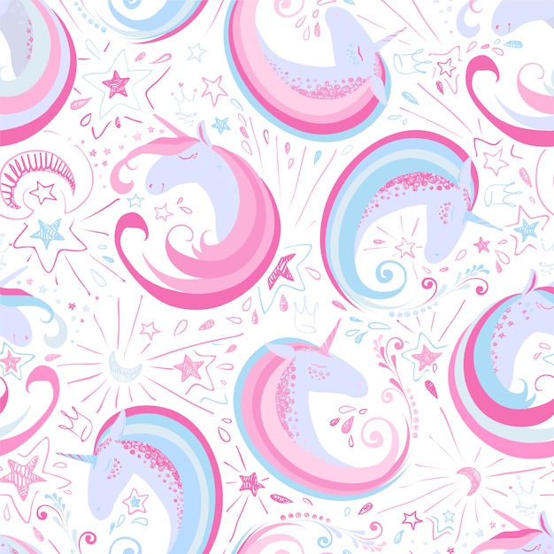 Unicorn pattern background