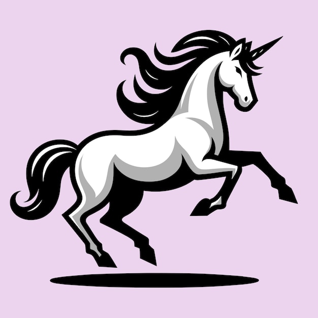 Unicorn Silhouette Illustration Vector