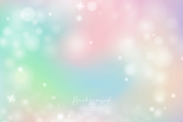 Unicorn Sky Colorful Gradient