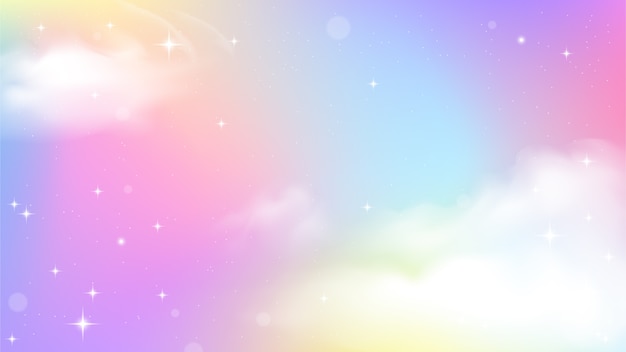 Unicorn Sky Colorful Gradient