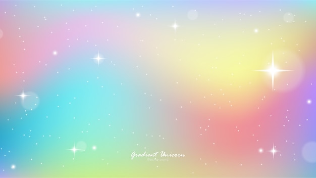 Unicorn Sky Colorful Gradient