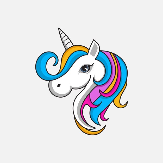 Unicorn vector illustration graphic on white background