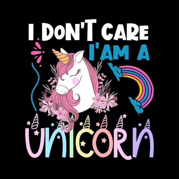 Unicorn vector Tshirt Design