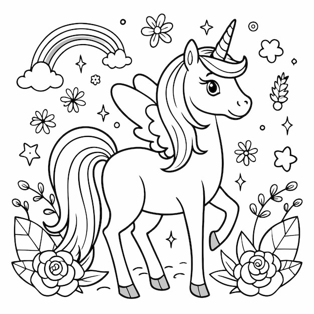 Vector a unicorn with an unicorn on it and the words unicorns on it