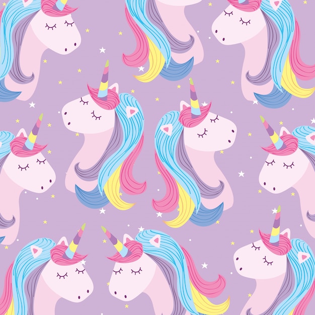 Unicorns background cartoons