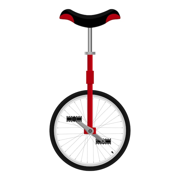 Unicycle Circus performer or hobby pedal drive one wheel transport vehicle