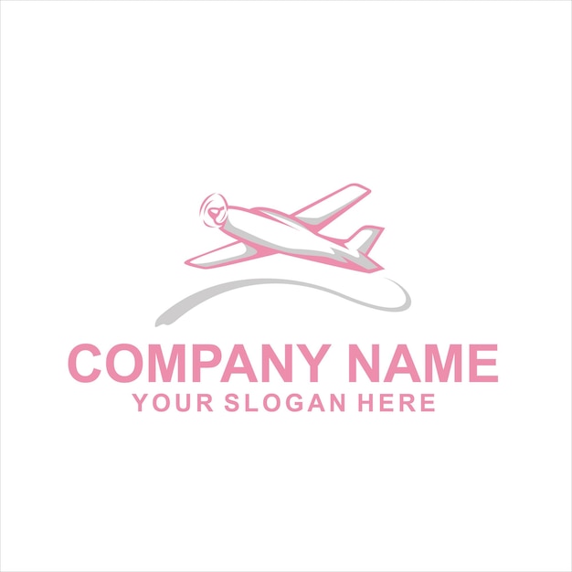 unique aircraft logo vector